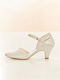 Star Pumps mit mittelhohem Absatz Ecru