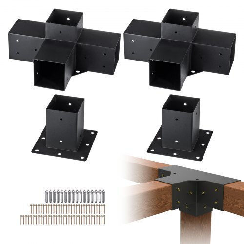 Vevor Base for Pergola made of Metal 10.16x10.16cm 4pcs