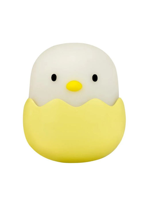Mega Light Παιδικό Διακοσμητικό Φωτιστικό Eggy & Friends Baby Eggy Pastel Κίτρινο 5x5x5.7εκ. Yellow