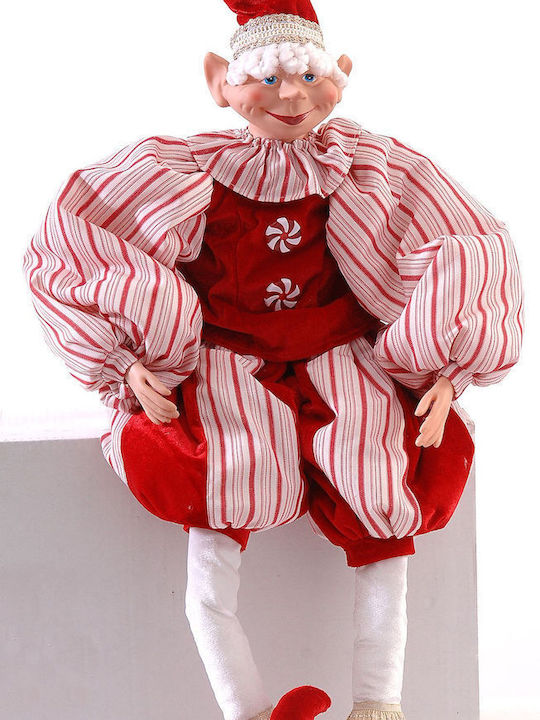 Vetur BV Christmas Fabric Figure Elf White Height 110cm