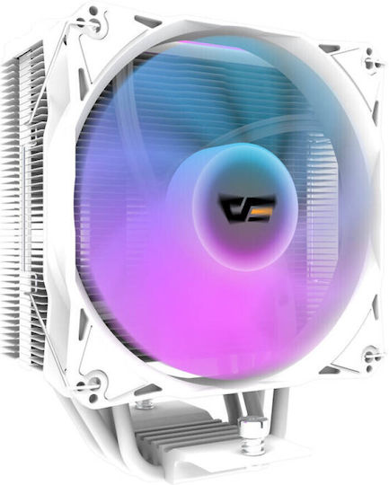 Darkflash Z4 Pro Mist Ψύκτρα Επεξεργαστή για Socket AM4/AM5/1200/115x/1700 με RGB Φωτισμό Λευκή