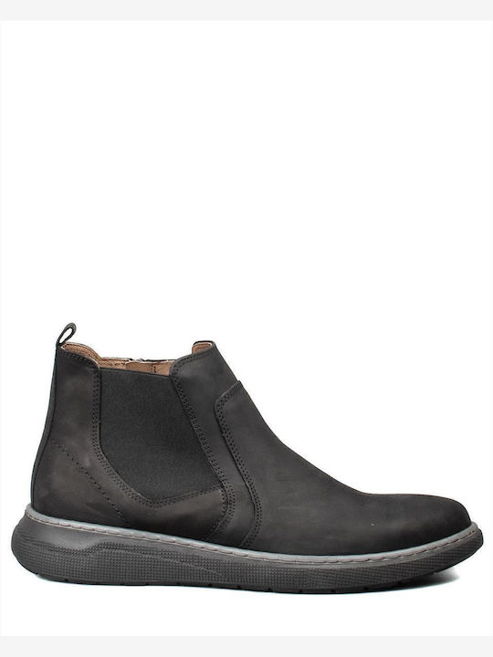 Damiani Leder Schwarz Herrenstiefel
