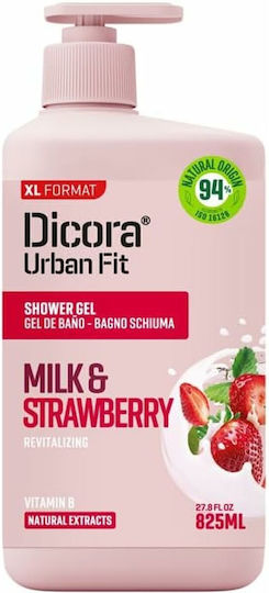 Dicora Urban Fit Αφρόλουτρο σε Gel για Άνδρες με AHA για Απολέπιση 825ml