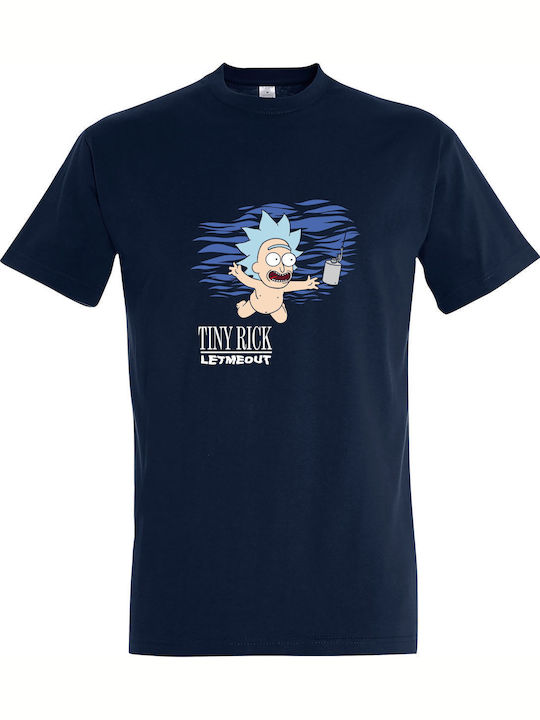 Rick Let Me Out Tricou Nirvana Albastru marin B...
