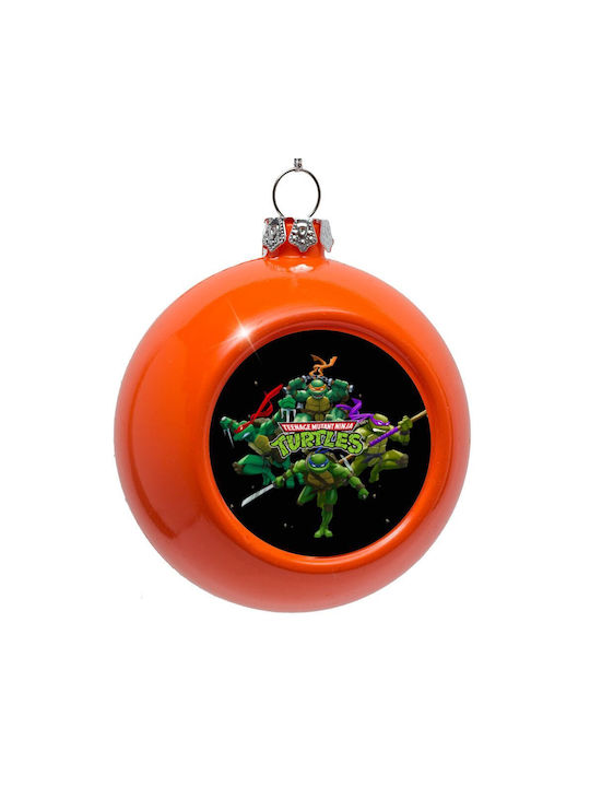 Ninja Turtles Μπάλα Πλαστική Πορτοκαλί 8cm