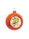 Hängendes Ornament Mond Kunststoff Orange 8cm