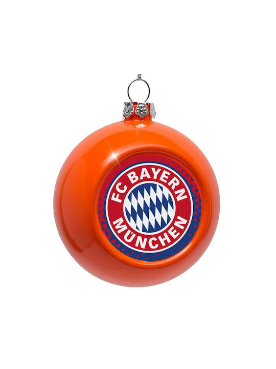 Fc Bayern Munich Hanging Ball Ornament Ornament Plastic Orange 8cm