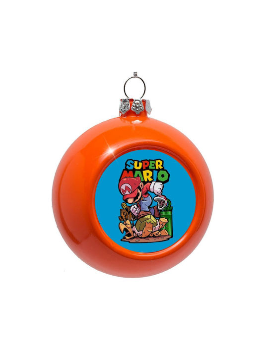 Super Mario Jump Μπάλα Πλαστική Πορτοκαλί 8cm