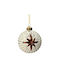 Hängendes Kugel Ornament Ornament Orange 8cm