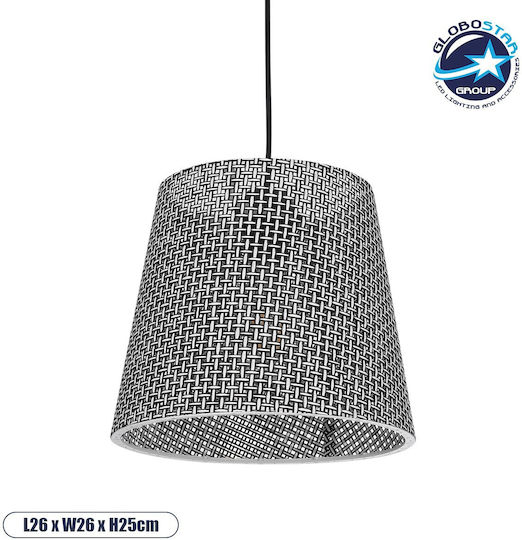 GloboStar Coney Lustră Gri cu Dulie E27 26x26x93cm.