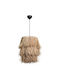 GloboStar Weg Hängelampe Beige Boho mit Fassung E27 30x30x90cm.