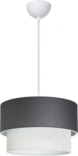 GloboStar Sissie Висящо Осветително Тяло Сив с Цокъл E27 30x30x93см.