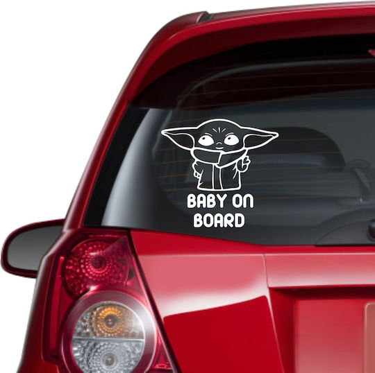 Αυτοκόλλητο Αυτοκινήτου Baby On Board Jedi Χρυσό