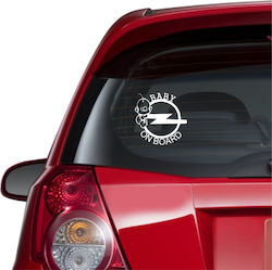 Opel Baby an Bord Autoaufkleber Blau