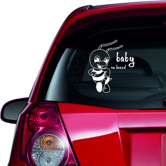Αυτοκόλλητο Αυτοκινήτου Baby On Board 36 Καφέ