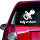 Autoaufkleber Baby an Bord 40 Orange