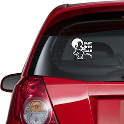 Car Sticker Baby On Board 60 Black