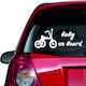 Autoaufkleber Baby an Bord 57 Schwarz