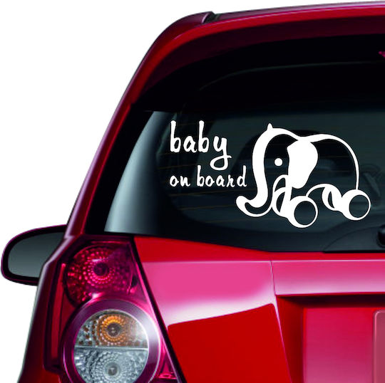 Car Sticker Baby On Board 30 Blue