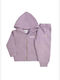 Kids Sweatpants Set Lilac Gold 2pcs