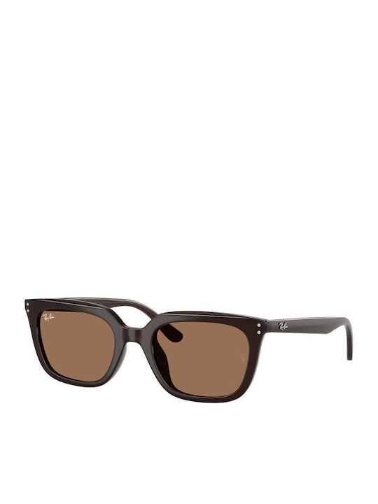 Ray Ban Унисекс Слънчеви Очила с Кафява Пластма...