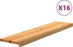 Vidaxl Treppenmatten 16 Stk. Hellbraun 110x30x2...