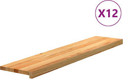 Vidaxl Treppenstufen 12 Stk. Hellbraun 120x30x2...