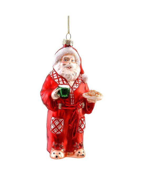 Hanging Santa Claus Ornament Glass