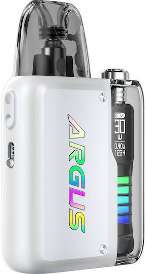 Voopoo Argus P2 Box Mod Kit 2ml με Ενσωματωμένη Μπαταρία 1100mAh Pearl White