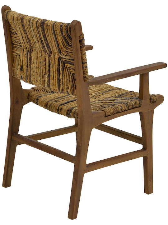 Scaun de Exterior din Lemn Refane Teak Natural 55x60x85cm