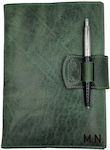 ByLeather Daily Agendas Green Leather 14x22cm