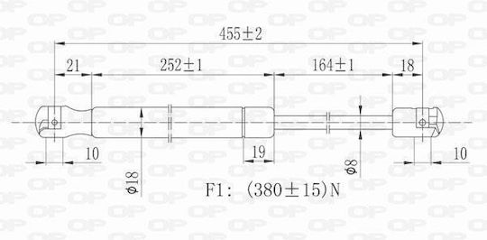 Open Parts Удар в багажника за Fiat Punto