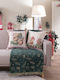 Liolios Home Christmas Decorative Square Pillowcase 45x45cm