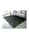 Marble Rutschfest Teppich Rechteckig Pelzige Black