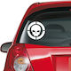 Autocolant Auto Craniu 03 Galben