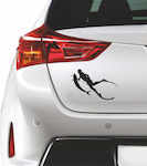 Car Sticker Spearfishing Black