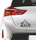 Car Sticker Mountain Bike 3 Blue