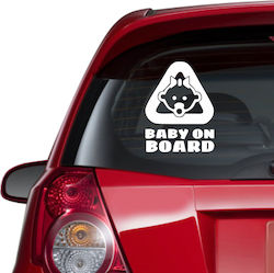 Αυτοκόλλητο Αυτοκινήτου Baby On Board 6 Αντίστρ...