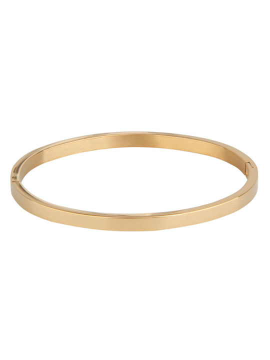 Steel Cuff Bracelet Gold 1pc