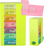 ikonka Weekly Pill Case Multicolored KX4765