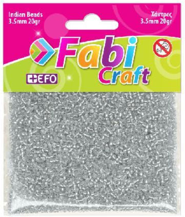 Fabi Χάντρα Χειροτεχνίας Ασημί 3.5mm 20gr