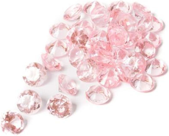 Beauty Home Perlen Kunststoff Handarbeit Rosa 12mm 110gr