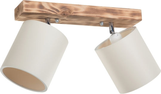 GloboStar Double Spot with Socket E27 in White Color