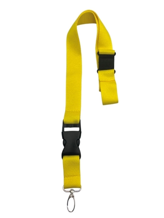 A-Lock Cordonul de gât Tesatura Galben
