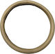 Car Steering Wheel Cover Leather Beige with Beige Stitching