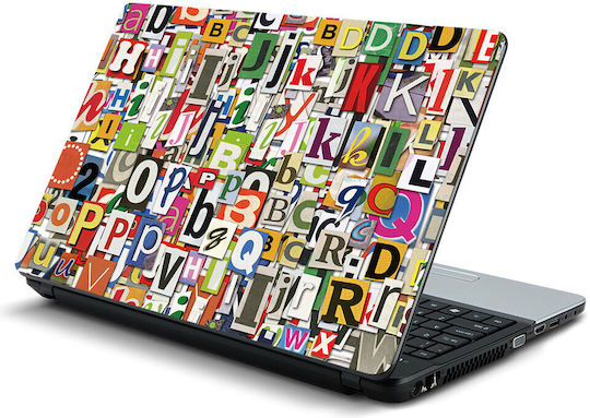 Αυτοκόλλητο Laptop Γράμματα 02 11 6" 29cm X 21cm