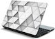 Αυτοκόλλητο Laptop Άσπρα Τρίγωνα 20" 47cm X 33cm