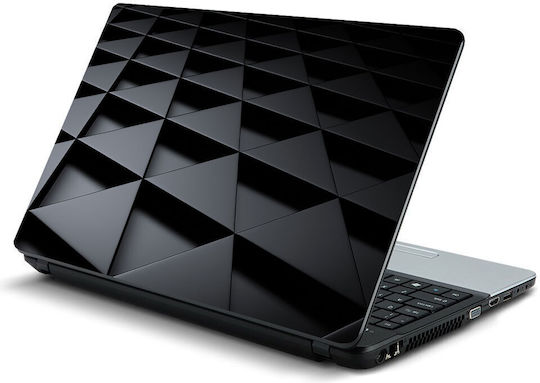 Αυτοκόλλητο Laptop Μαύρα Τρίγωνα 17" 39cm X 26cm