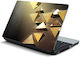 Laptop-Aufkleber Goldene Dreiecke 15,6" 37cm x ...