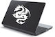 Laptop Sticker Tribal Dragon Green